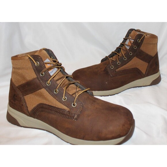 NWT Carhartt Men's US Size 10.5 Force Lightweight Elite Hazard Brown Boot - Picture 1 of 7